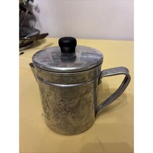 Vintage IMUSA Aluminum Coffee Pot Camping  Stove Top w Filter & Lid J7